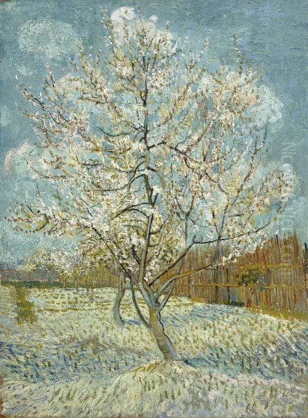 De roze perzikboom Oil Painting by Vincent Van Gogh