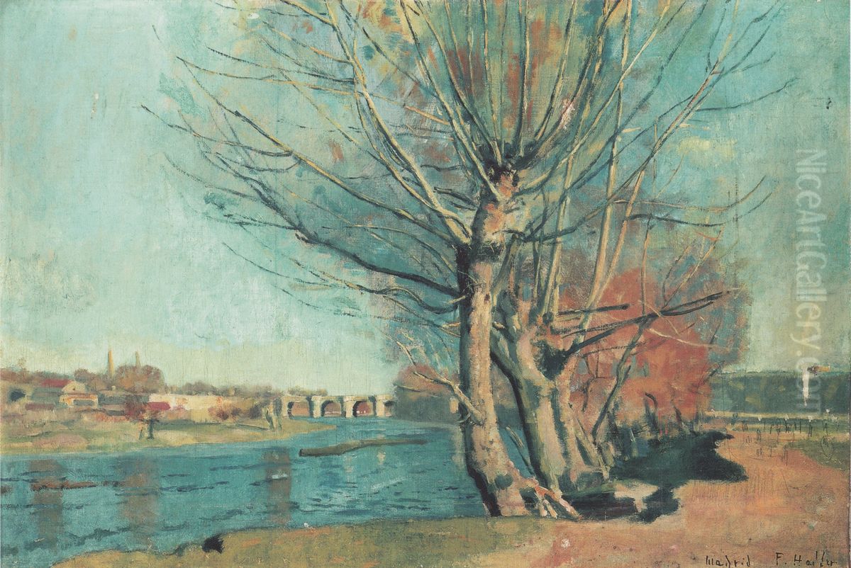 Am Ufer des Manzanares Oil Painting by Ferdinand Hodler