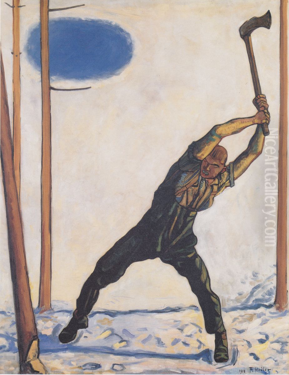 The Woodcutter Oil Painting by Ferdinand Hodler