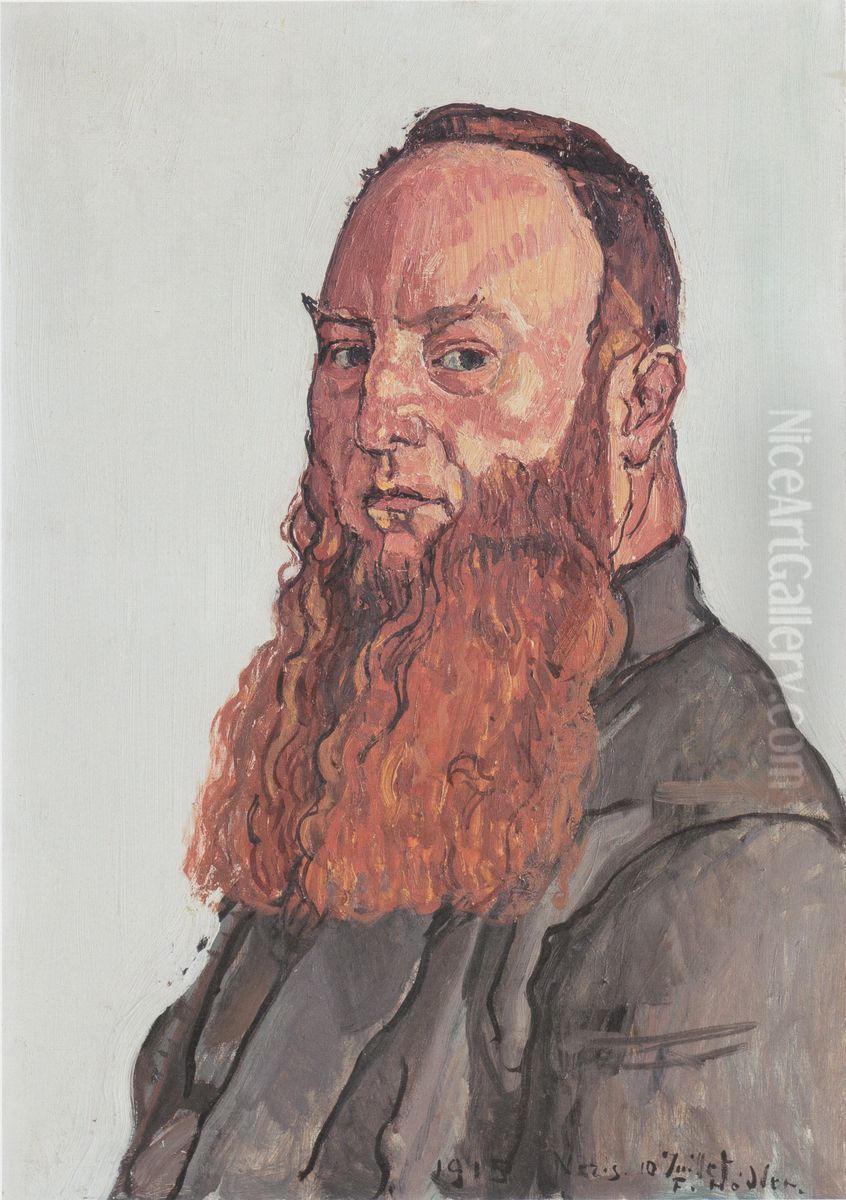 Portrait of James Vibert Oil Painting by Ferdinand Hodler