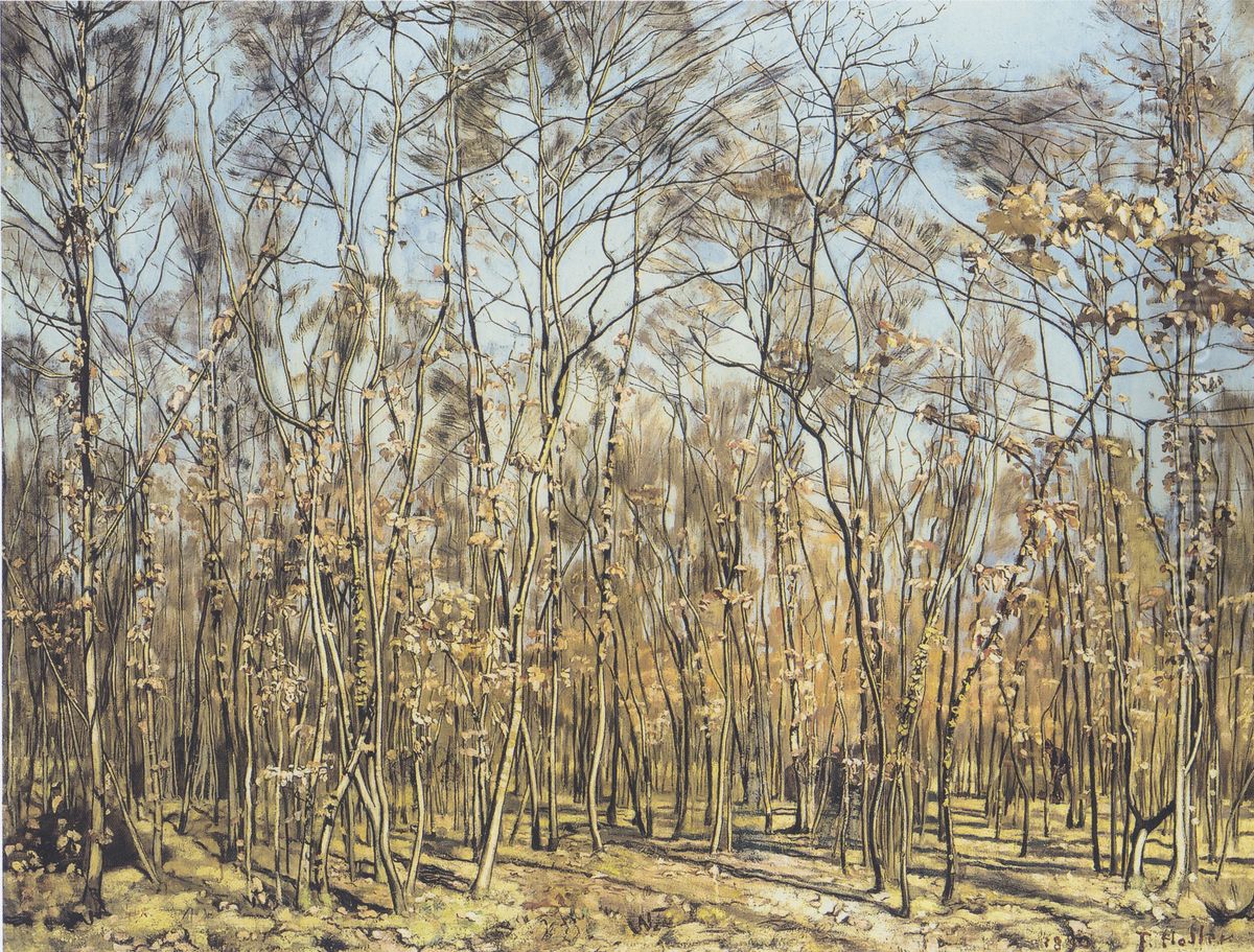 Der Buchenwald Oil Painting by Ferdinand Hodler