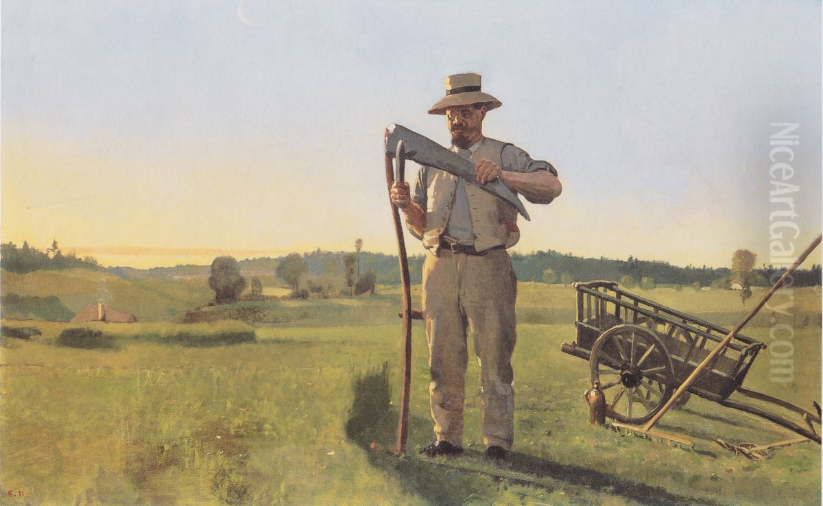 Der Maher Oil Painting by Ferdinand Hodler