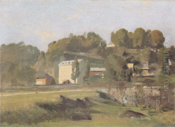 Die Muhle von Sousterre bei Genf Oil Painting by Ferdinand Hodler