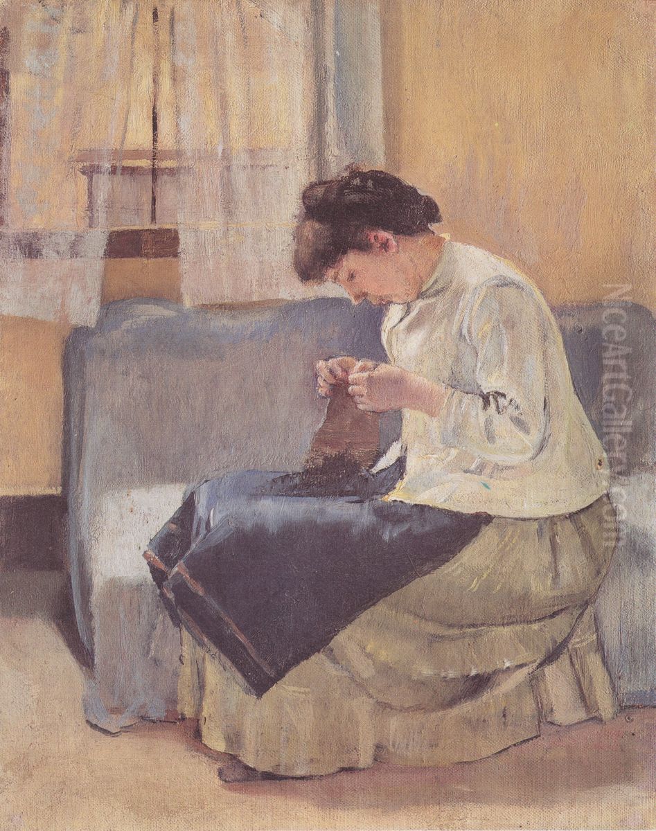 Naherin Oil Painting by Ferdinand Hodler