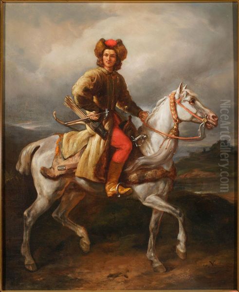 Lisowczyk Oil Painting by Juliusz Kossak