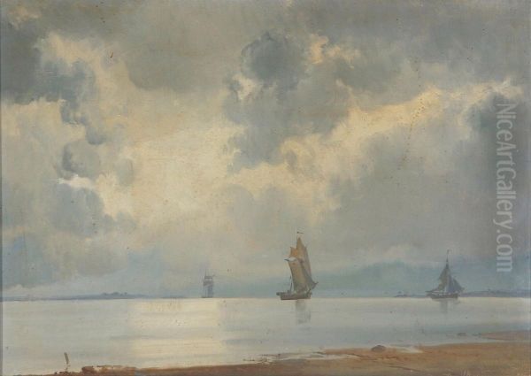 Horsens Fjord. Oil Painting by Holger Drachmann