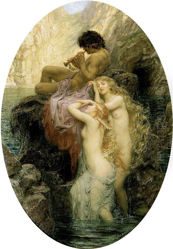 Les melodies de la mer Oil Painting by Herbert James Draper