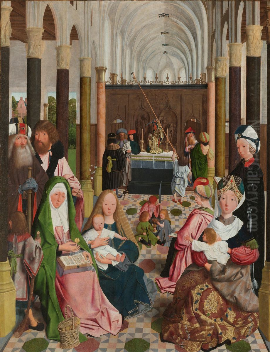 The Holy Kinship Oil Painting by Geertgen tot Sint Jans