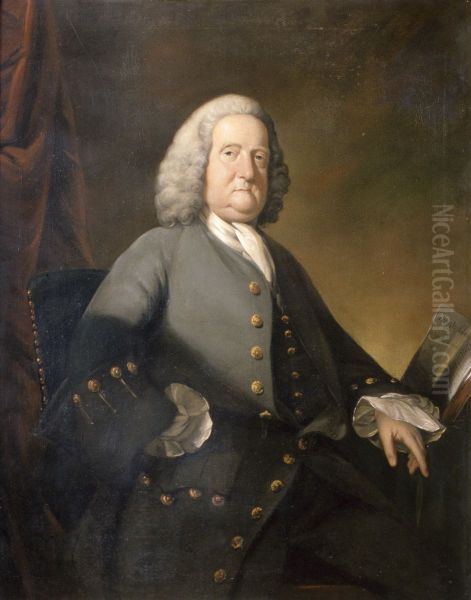 Dr Richard Russell, FRS Oil Painting by unknown