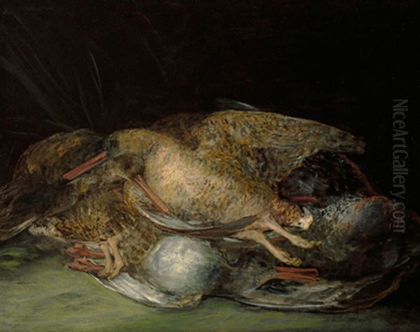 Still Life with Woodcocks Oil Painting by Francisco Goya