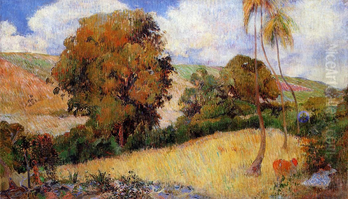 Prairie martiniquaise Oil Painting by Paul Gauguin