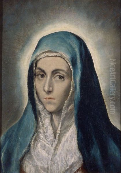 Mater Dolorosa Oil Painting by El Greco