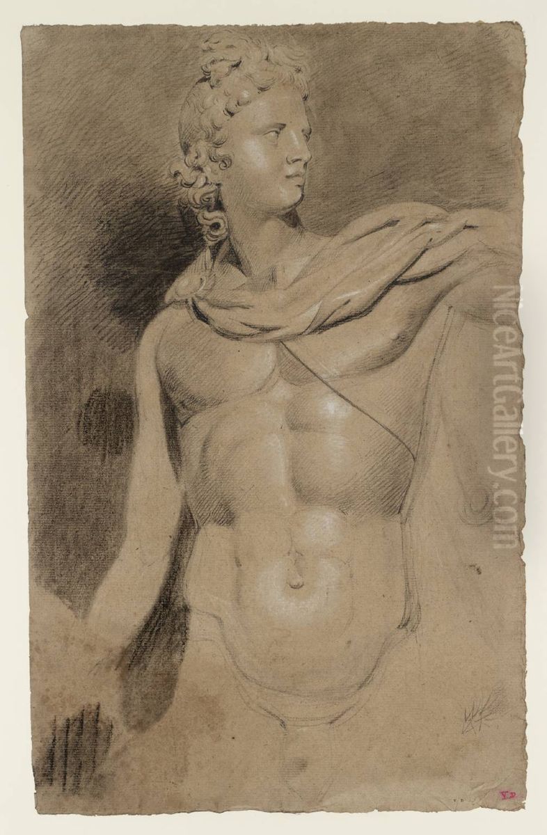 The Head and Torso of the Apollo Belvedere Oil Painting by J. M. W. Turner