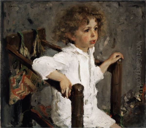 Mika Morozov Oil Painting by Valentin Serov