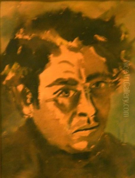 Self-portrait Oil Painting by Chaim Kiewe
