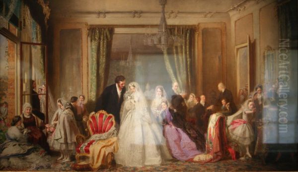 Changing Homes. Oil Painting by George Elgar Hicks