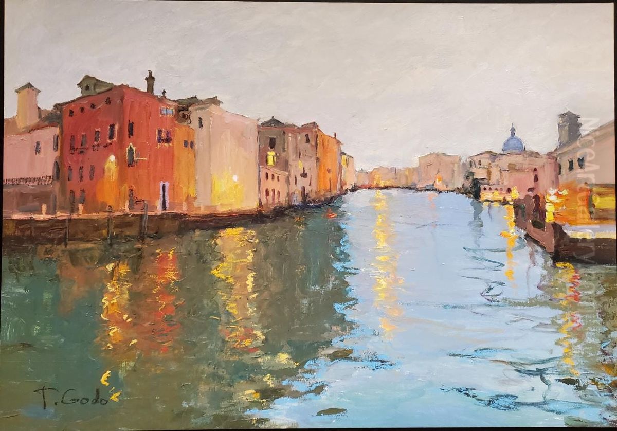 Channels and reflections Oil Painting by unknown