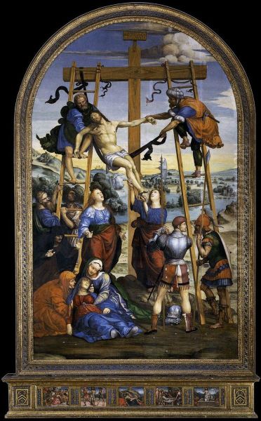 Deposition from the Cross Oil Painting by Il Sodoma