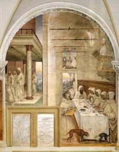 Benedict Feeds the Monk