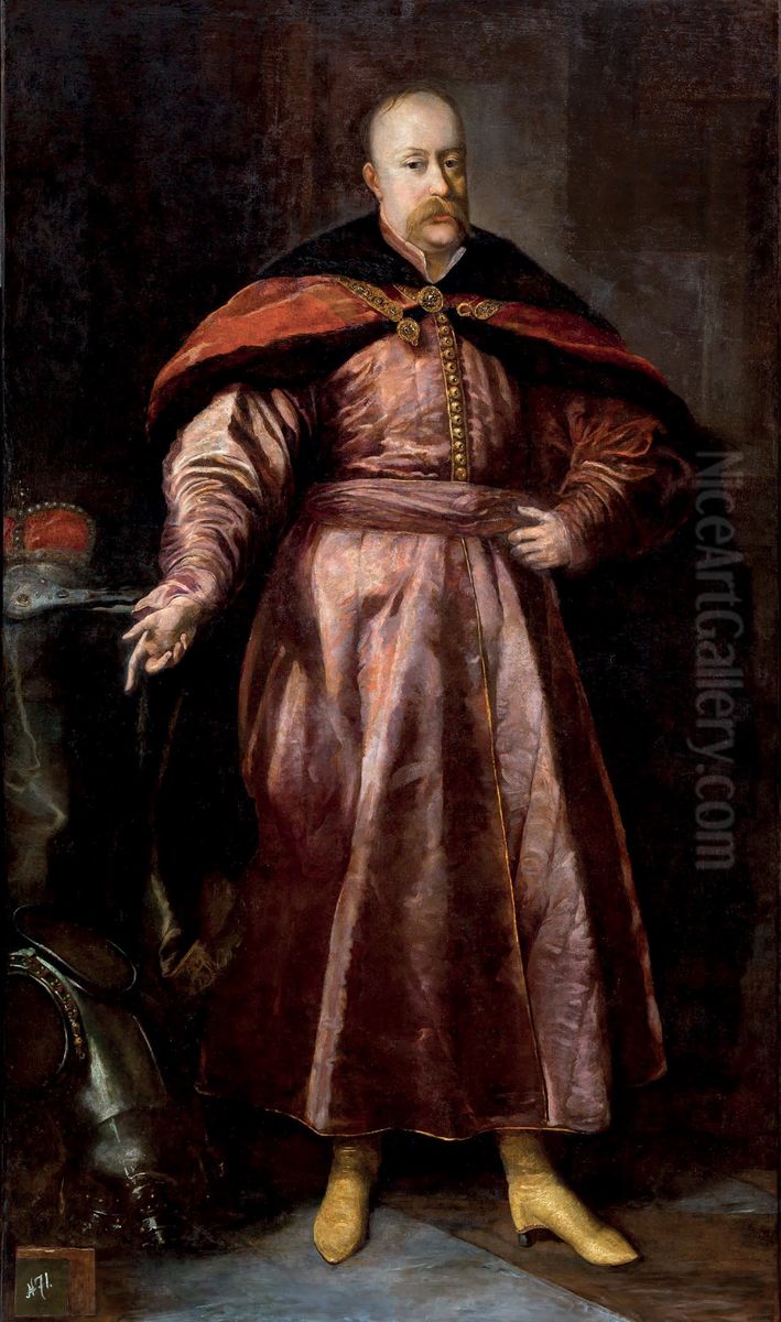 Portrait of Janusz Radziwill Oil Painting by Daniel Schultz