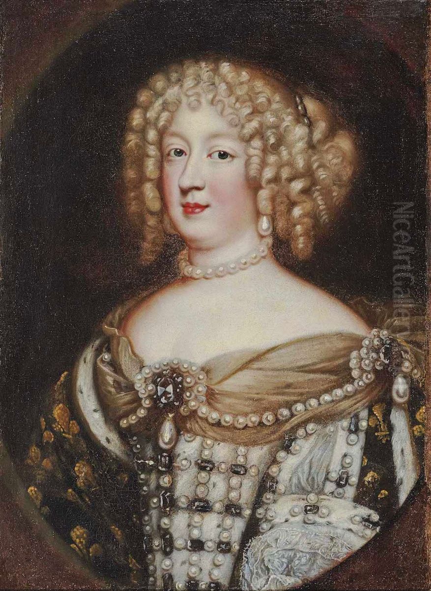 Maria Theresa of Spain(1638-1683), Queen of France Oil Painting by Jean Nocret