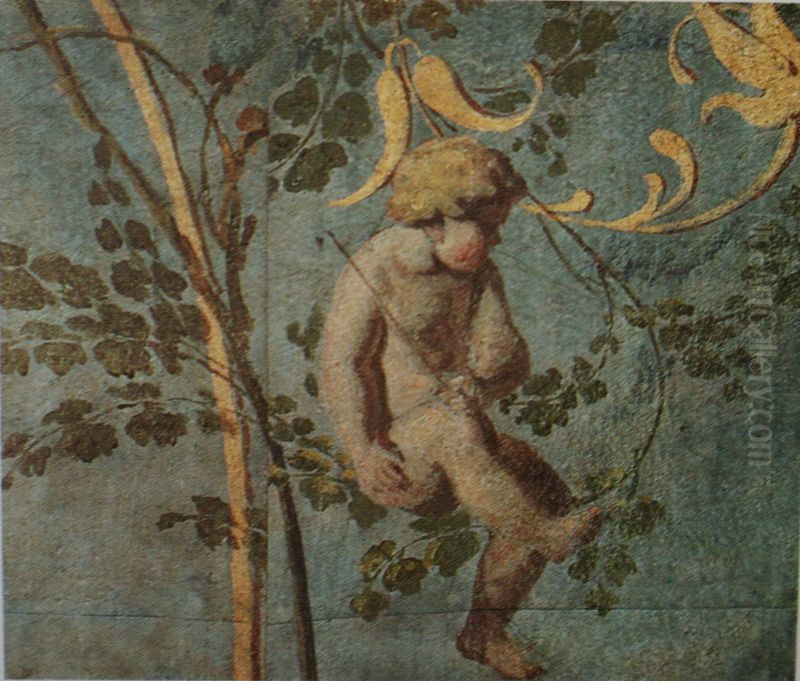 Cupid Oil Painting by Alexey Venetsianov