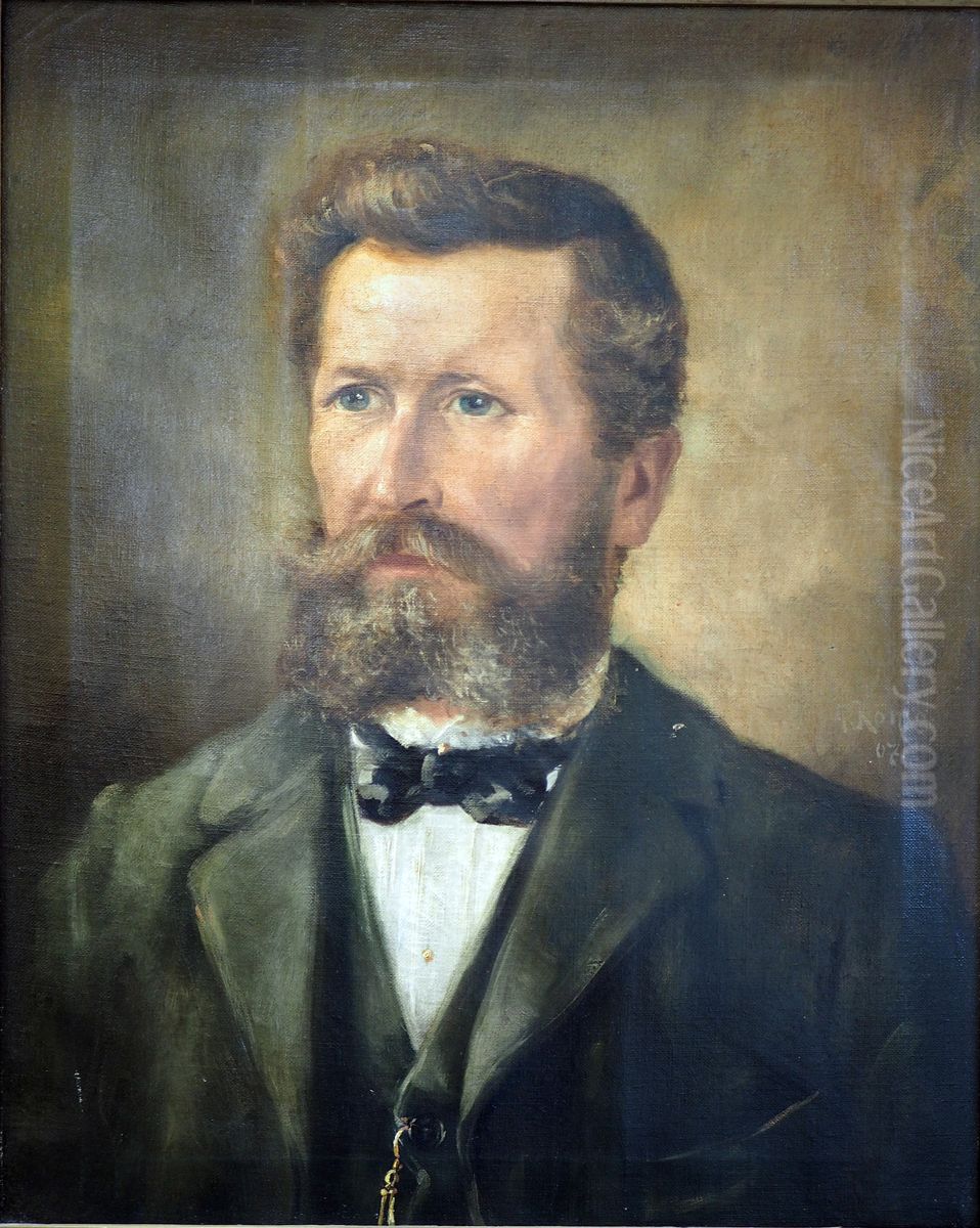 Albert Oehm (1855-1919) Oil Painting by Albert Konig