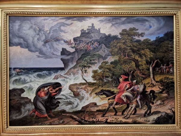 Macbeth und die Hexen Oil Painting by Joseph Anton Koch
