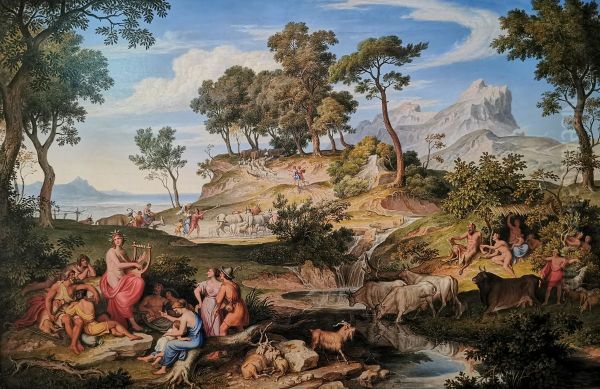 Apollo unter den Hirten Oil Painting by Joseph Anton Koch
