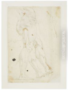 Sketch of the muscle of a leg (verso)