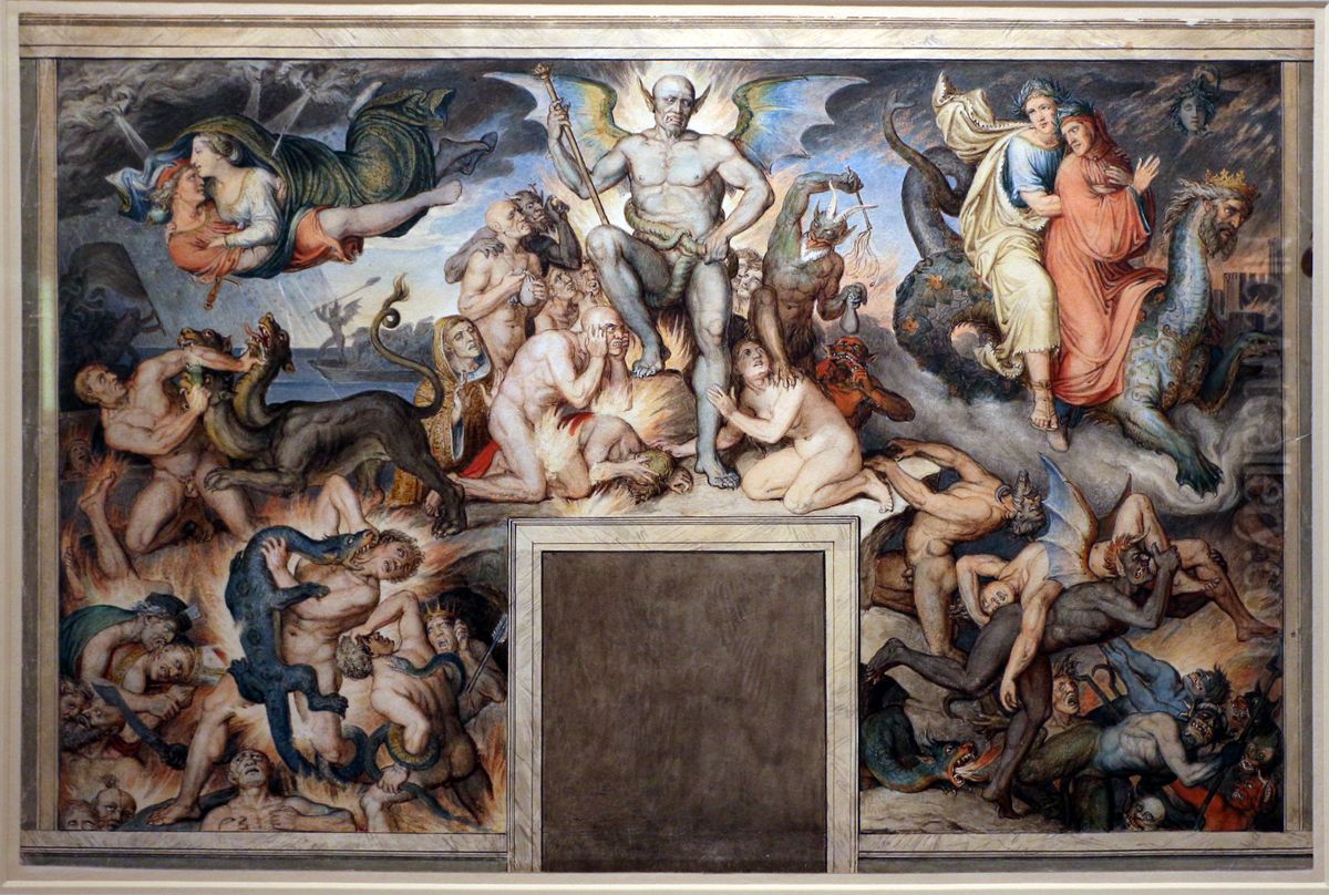 l'inferno di dante Oil Painting by Joseph Anton Koch