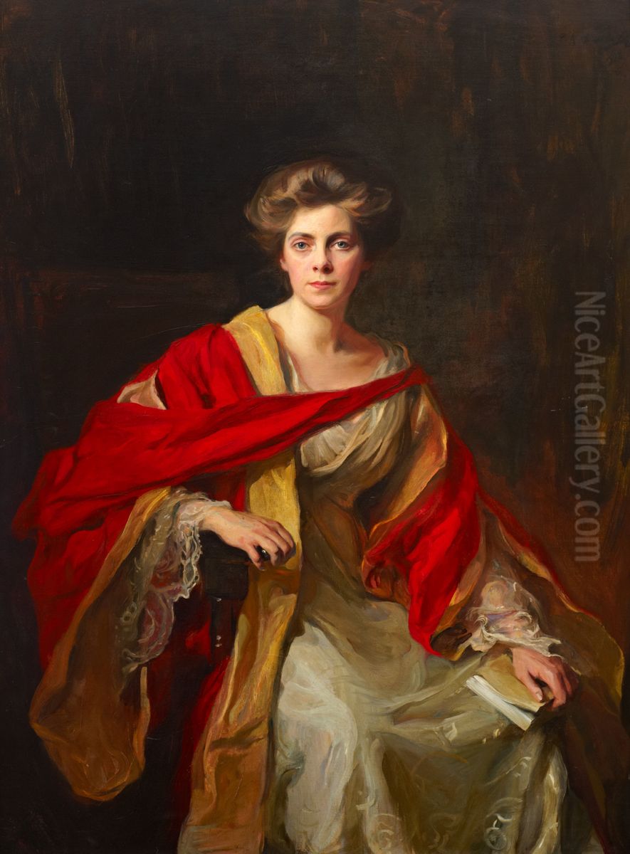 Dame Helen Gwynne-Vaughan Oil Painting by Philip de Laszlo