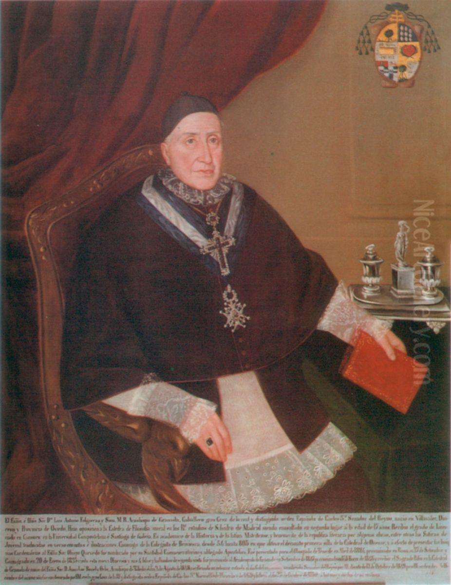 Retrato del arzobispo de Granada Luis Antonio Folgueras Sion Oil Painting by unknown