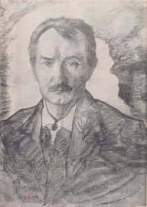 Portrait of Jan Kasprowicz, bust wearing a suit