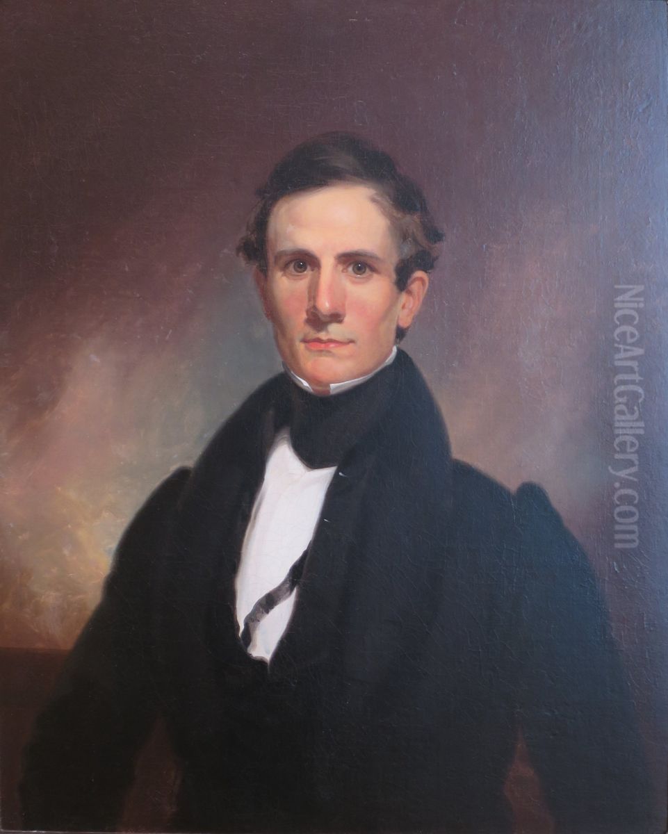 Portrait of Laertes Chapin Oil Painting by William Sidney Mount