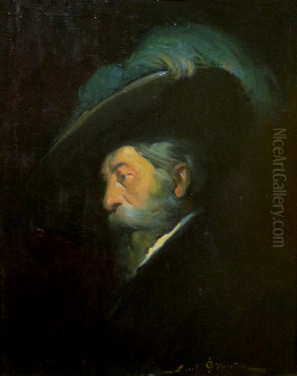 Portrait of Juan Bautista de Anza Oil Painting by Gerald Cassidy