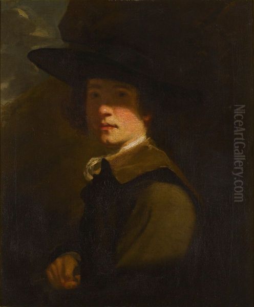 Self Portrait Oil Painting by Joshua Reynolds
