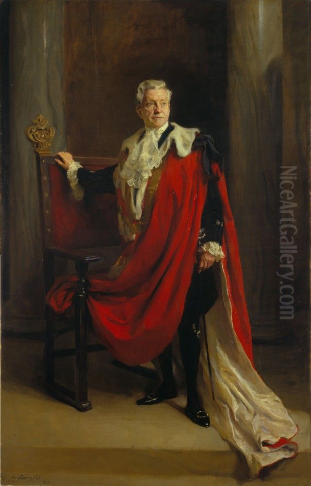 William Hesketh Lever, 1st Viscount Leverhulme Oil Painting by Philip de Laszlo