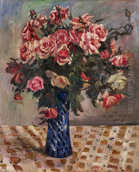 Flowers Oil Painting by Lovis Corinth