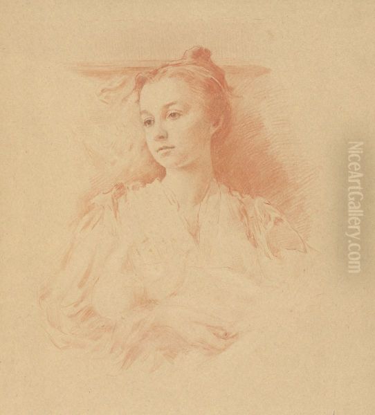 Julie Sturgis Oil Painting by J. Alden Weir