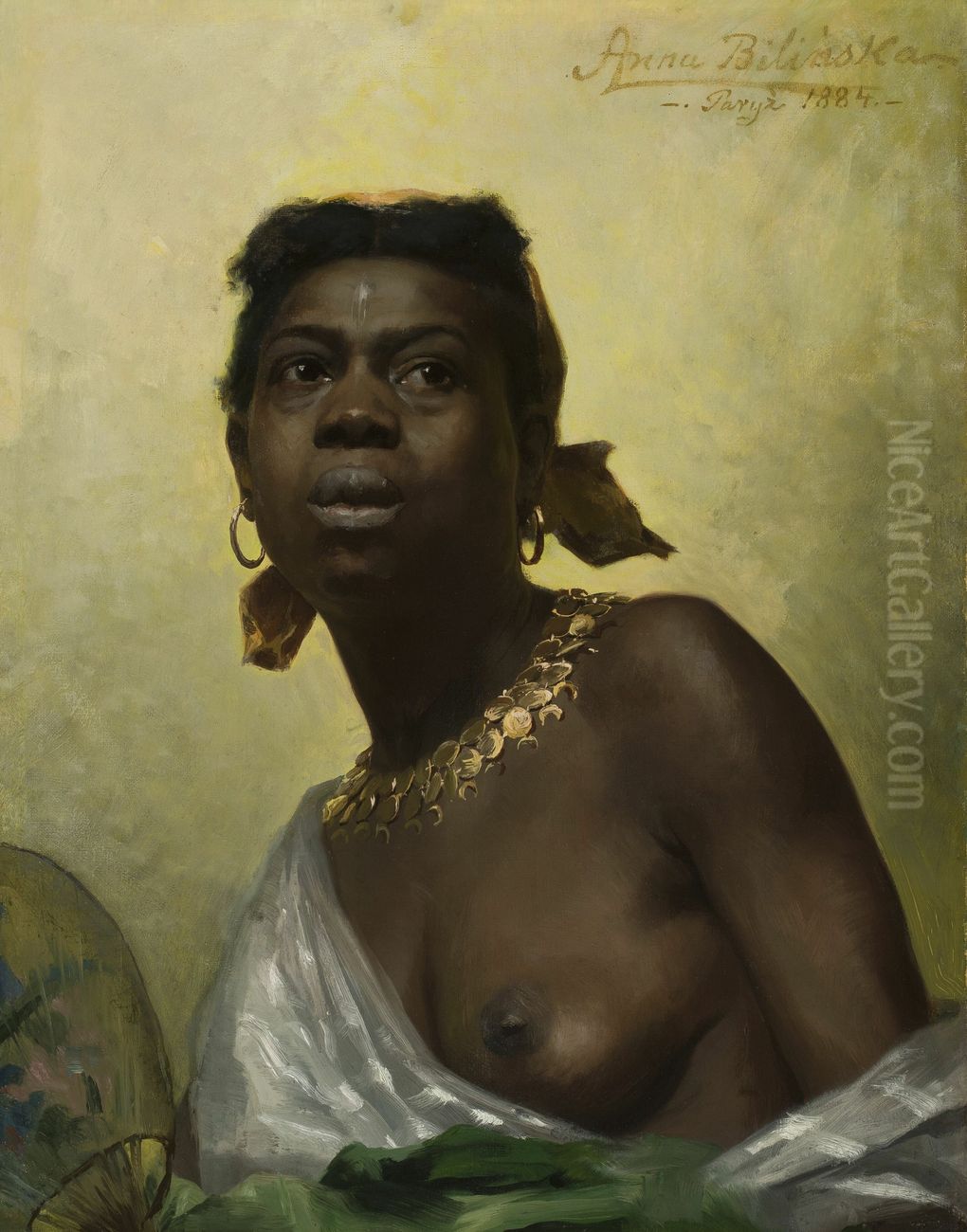 Murzynka Oil Painting by Anna Bilinska-Bohdanowicz