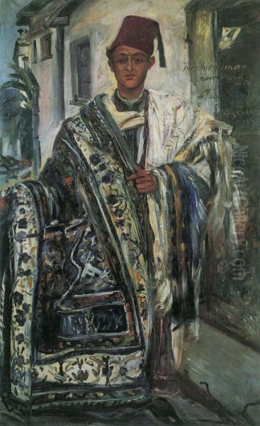 Orientalischer Teppichhandler Oil Painting by Lovis (Franz Heinrich Louis) Corinth
