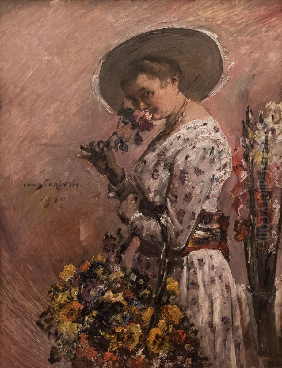 Flora Oil Painting by Lovis (Franz Heinrich Louis) Corinth