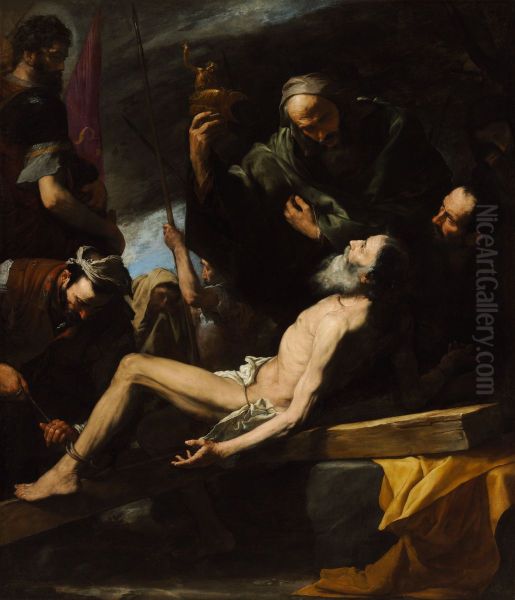 Martyrdom of Saint Andrew. Oil Painting by Jusepe de Ribera