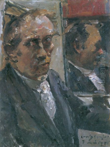 Letztes Selbstportrat Oil Painting by Lovis (Franz Heinrich Louis) Corinth