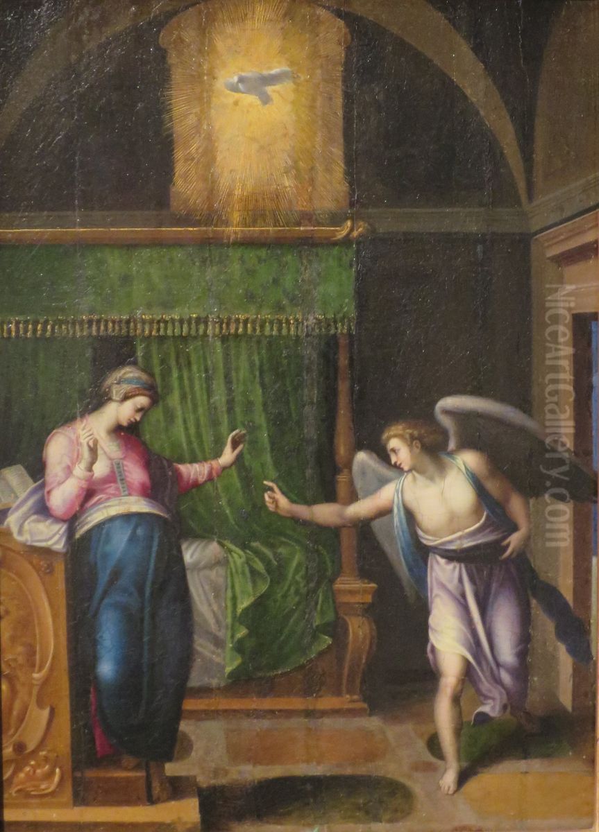 Annunciation Oil Painting by Marcello Venusti