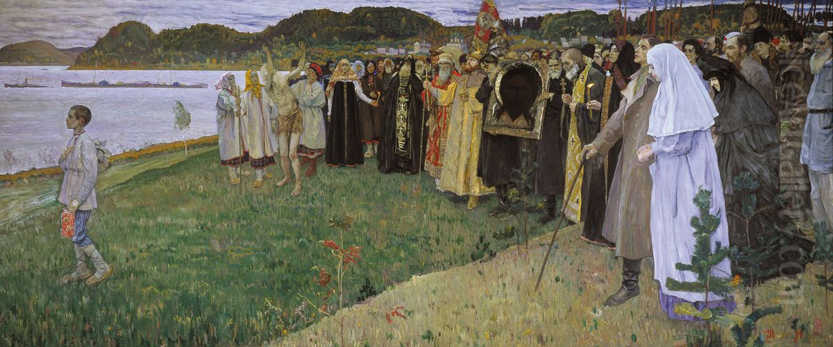 In Russia. Soul of the people. Oil Painting by Mikhail Nesterov
