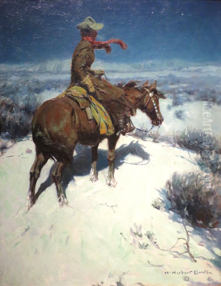 The Lonely Vigil Oil Painting by W. Herbert Dunton