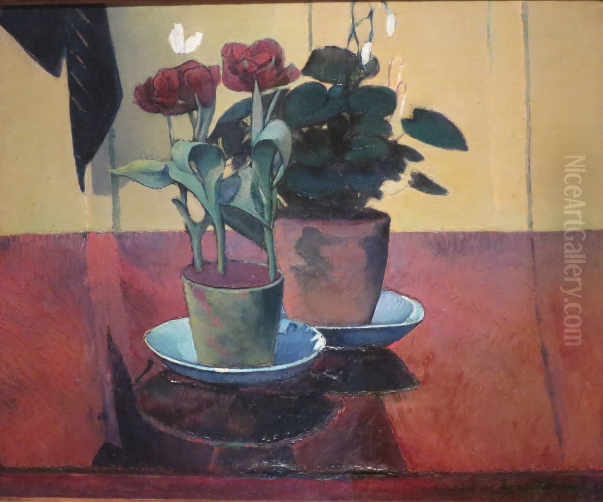 Still Life with Flowers Oil Painting by Emile Bernard