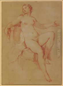 Female nude, study for `The Toilet of Psyche`
